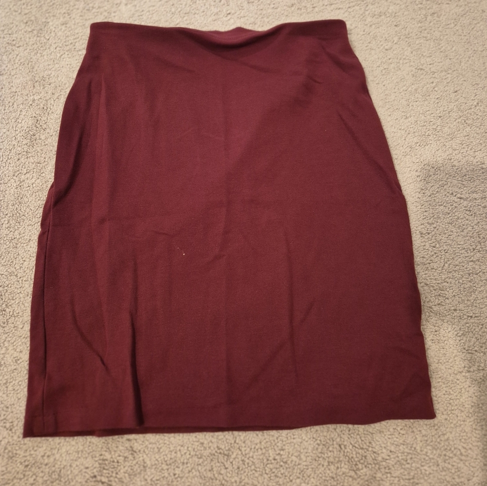 Philosophy Deep Red Pencil Skirt